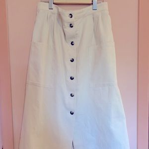 Oak + Fort Parisian Midi Skirt - Size XL